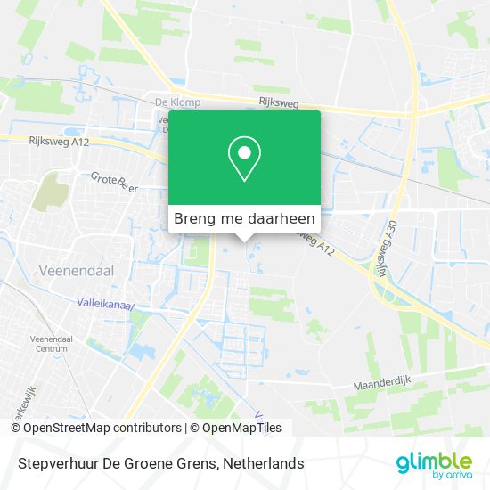 Stepverhuur De Groene Grens kaart