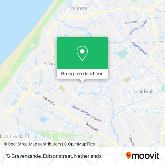 'S-Gravenzande, Edisonstraat kaart