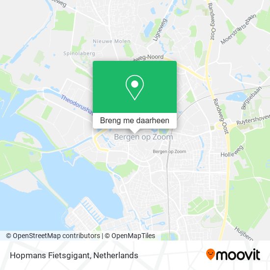 Hopmans Fietsgigant kaart