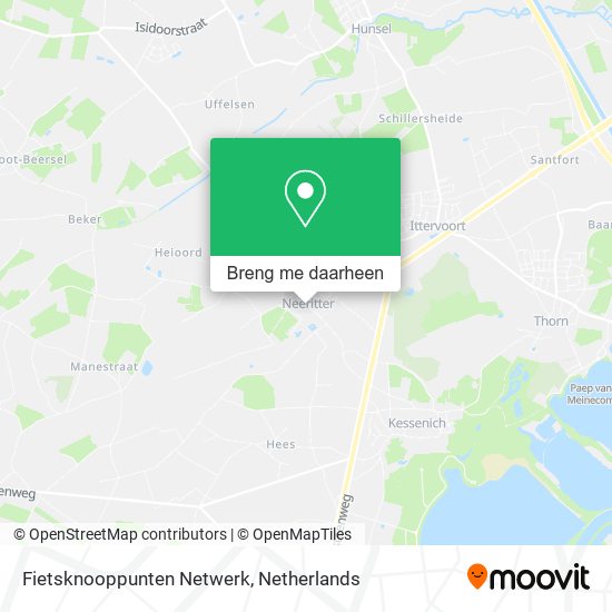 Fietsknooppunten Netwerk kaart