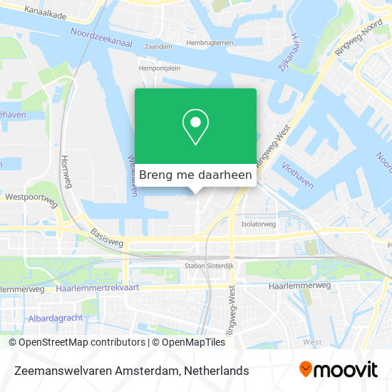 Zeemanswelvaren Amsterdam kaart