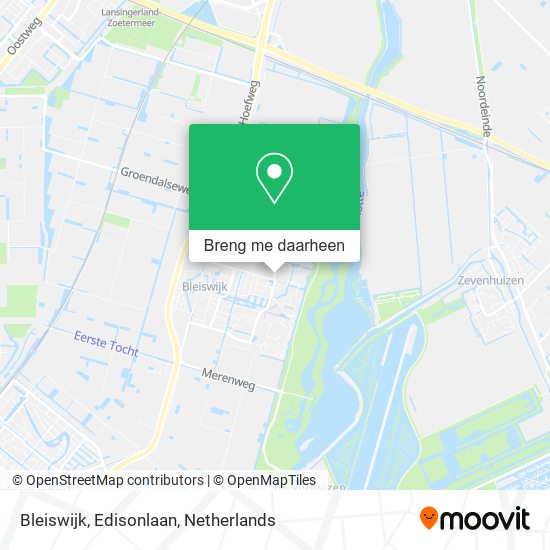 Bleiswijk, Edisonlaan kaart