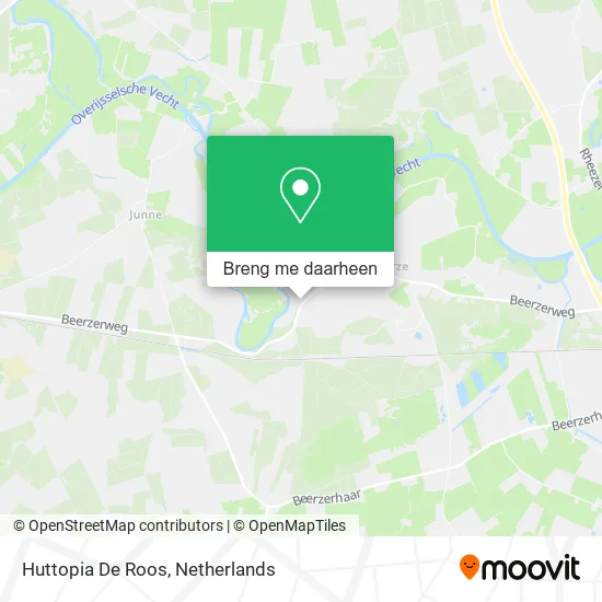 Huttopia De Roos kaart