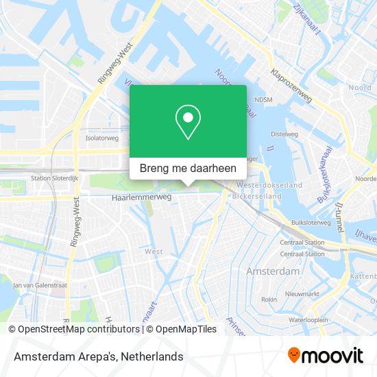 Amsterdam Arepa's kaart