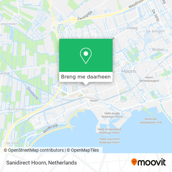 Sanidirect Hoorn kaart