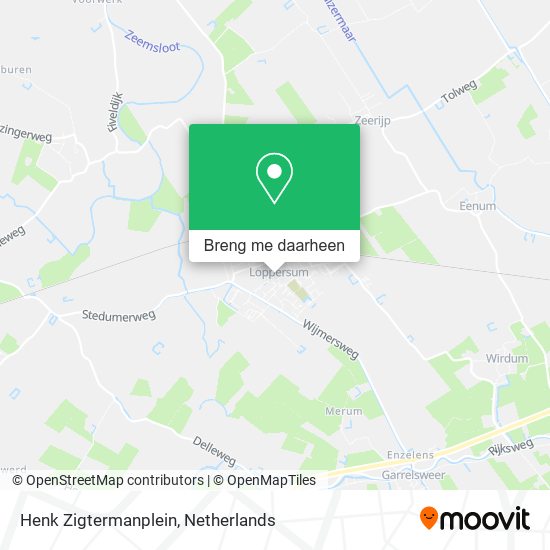 Henk Zigtermanplein kaart