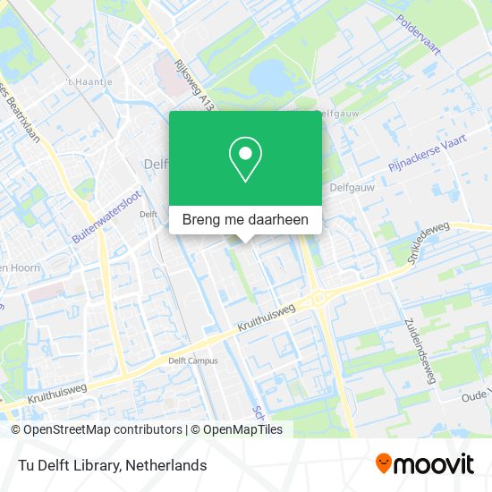 Tu Delft Library kaart