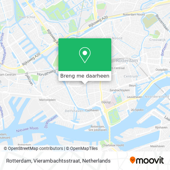 Rotterdam, Vierambachtsstraat kaart