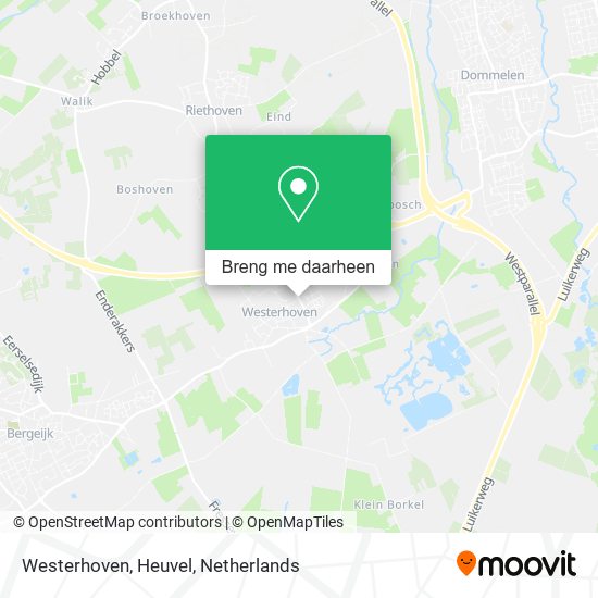 Westerhoven, Heuvel kaart