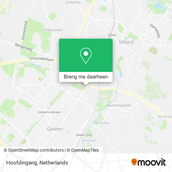 Hoofdingang kaart