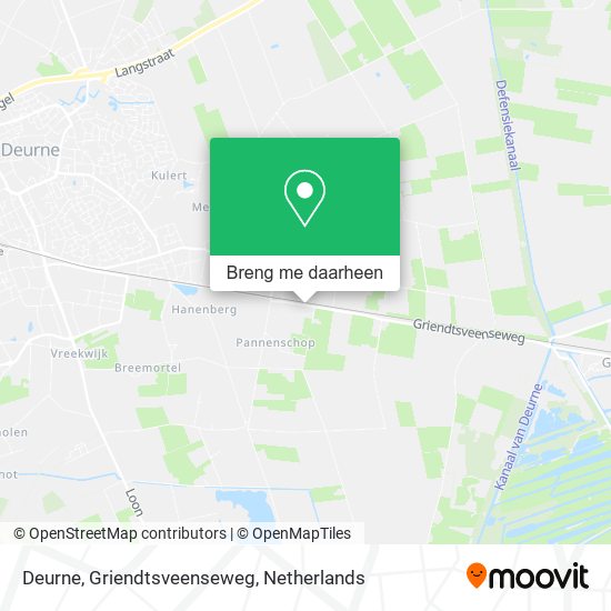 Deurne, Griendtsveenseweg kaart