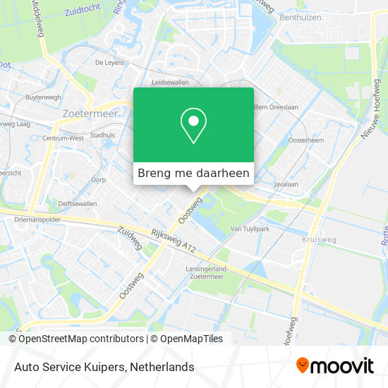 Auto Service Kuipers kaart