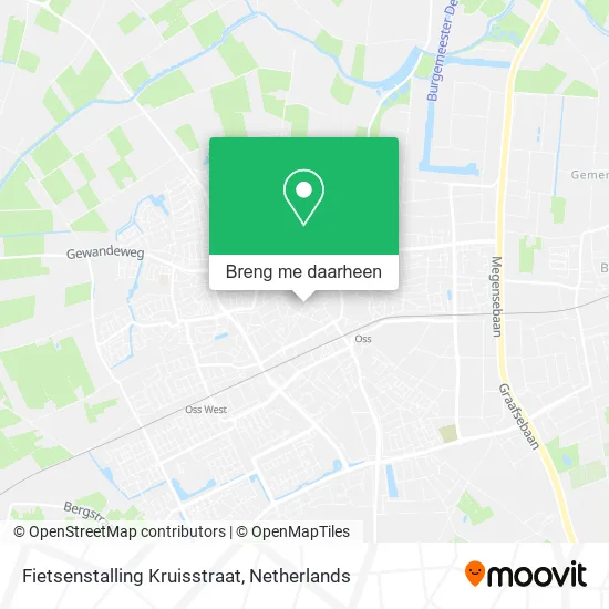 Fietsenstalling Kruisstraat kaart