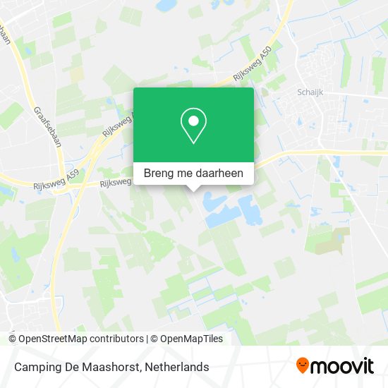 Camping De Maashorst kaart