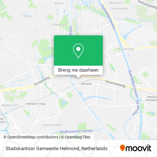 Stadskantoor Gemeente Helmond kaart