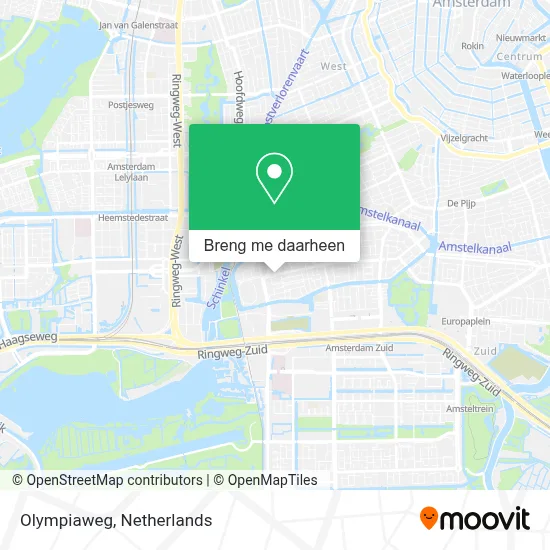 Olympiaweg kaart