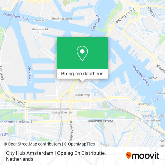 City Hub Amsterdam | Opslag En Distributie kaart