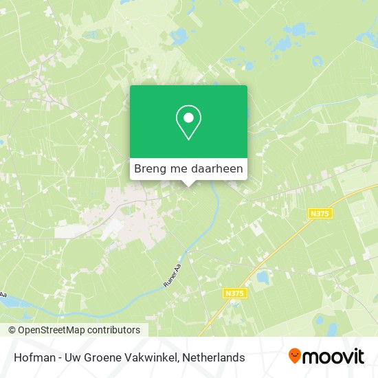 Hofman - Uw Groene Vakwinkel kaart