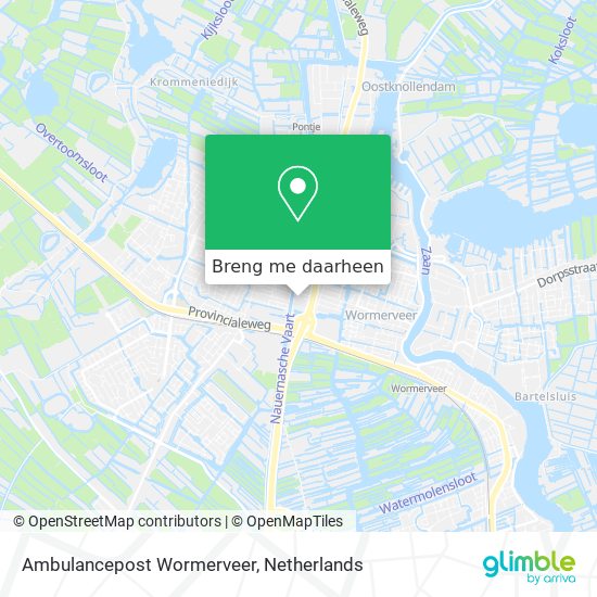 Ambulancepost Wormerveer kaart