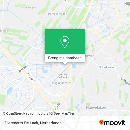 Dierenarts De Laak kaart