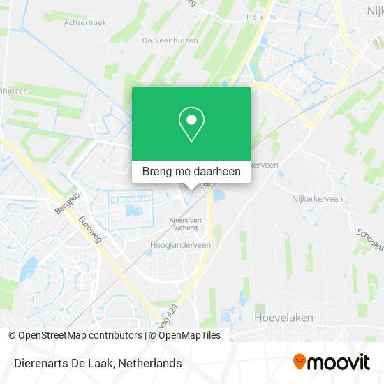 Dierenarts De Laak kaart