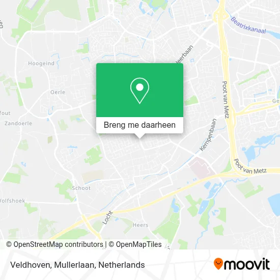 Veldhoven, Mullerlaan kaart