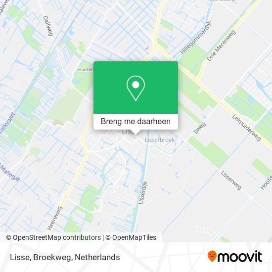 Lisse, Broekweg kaart