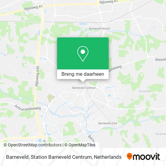 Barneveld, Station Barneveld Centrum kaart