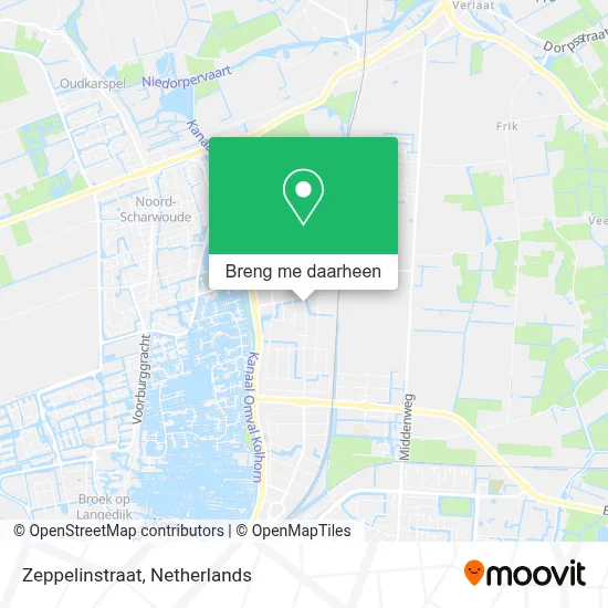 Zeppelinstraat kaart