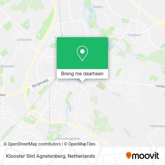 Klooster Sint Agnetenberg kaart