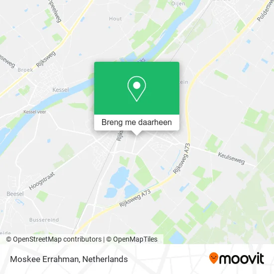 Moskee Errahman kaart