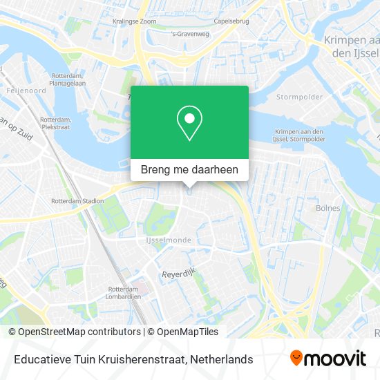Educatieve Tuin Kruisherenstraat kaart