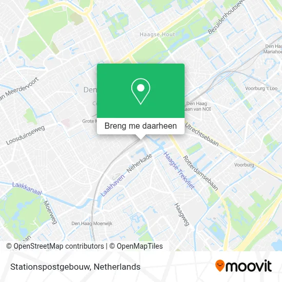 Stationspostgebouw kaart