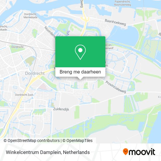 Winkelcentrum Damplein kaart