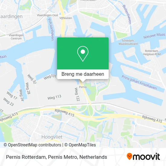 Pernis Rotterdam, Pernis Metro kaart