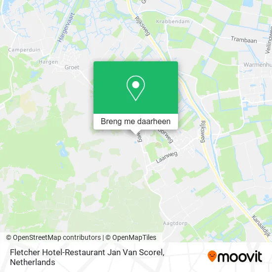 Fletcher Hotel-Restaurant Jan Van Scorel kaart