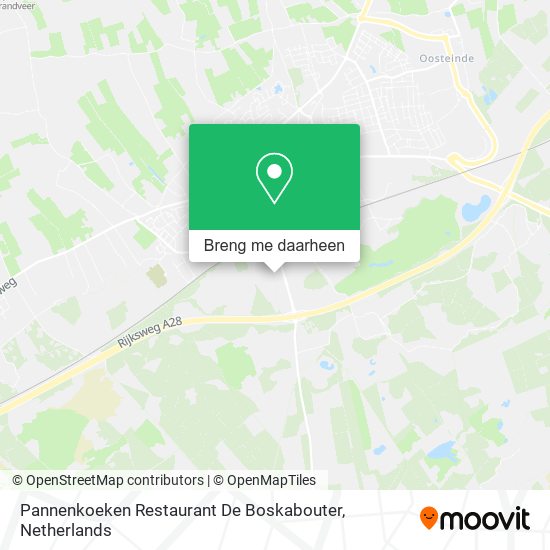 Pannenkoeken Restaurant De Boskabouter kaart