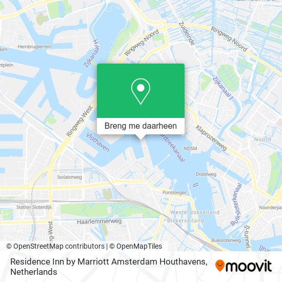Residence Inn by Marriott Amsterdam Houthavens kaart