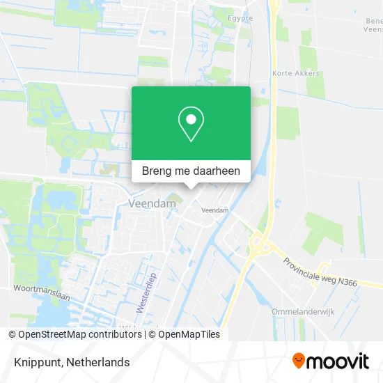 Knippunt kaart
