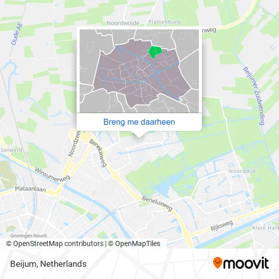Beijum kaart