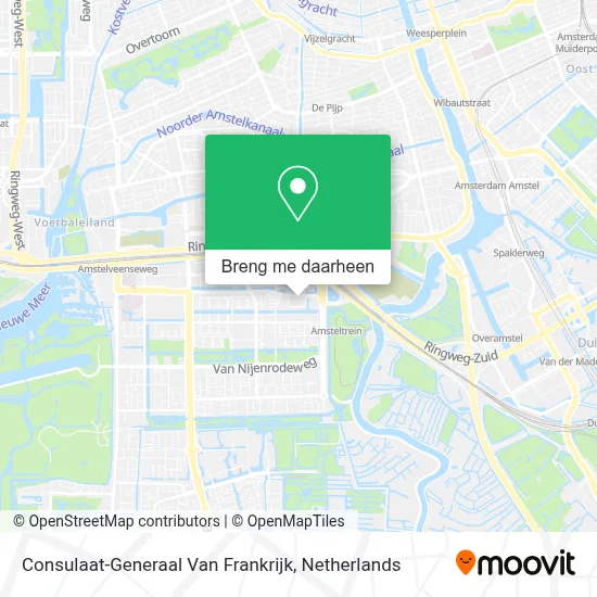 Consulaat-Generaal Van Frankrijk kaart