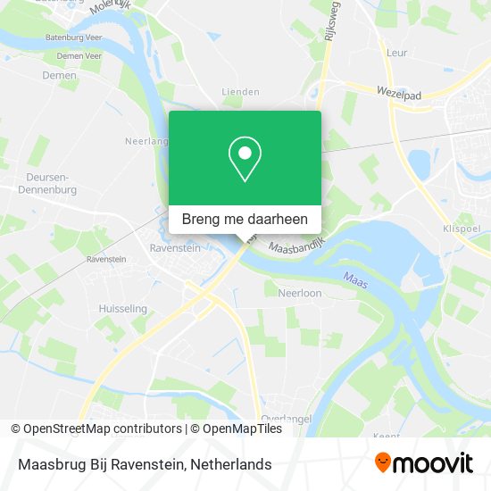 Maasbrug Bij Ravenstein kaart