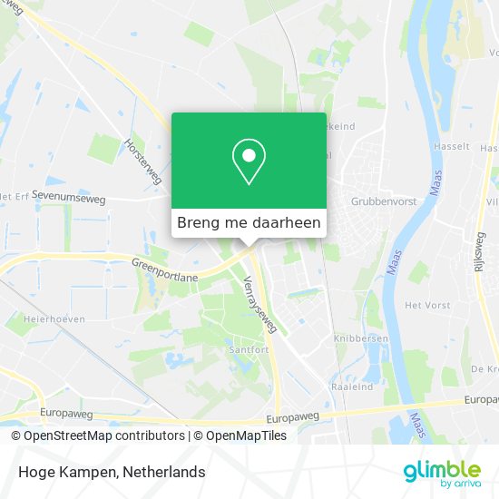 Hoge Kampen kaart