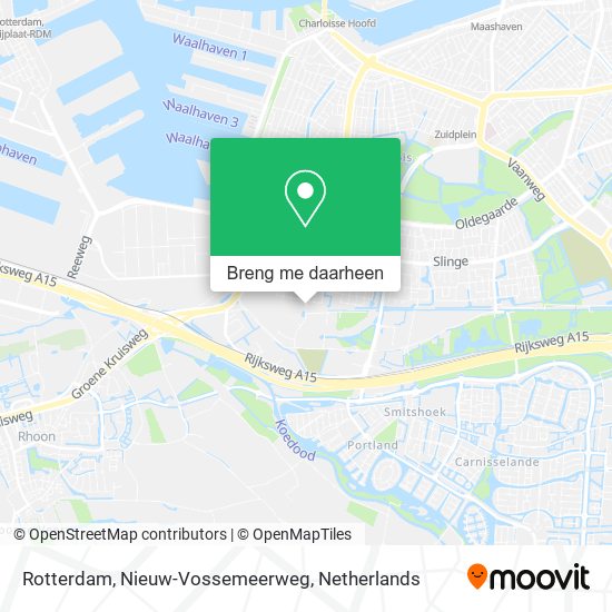 Rotterdam, Nieuw-Vossemeerweg kaart
