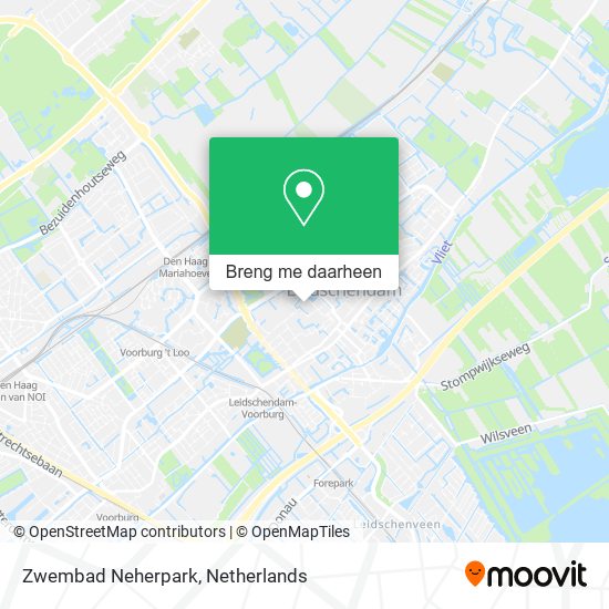 Zwembad Neherpark kaart