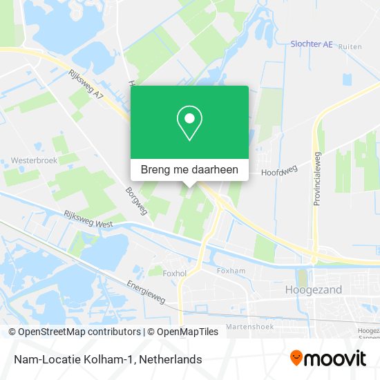 Nam-Locatie Kolham-1 kaart
