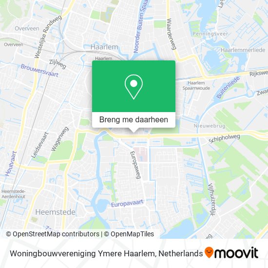 Woningbouwvereniging Ymere Haarlem kaart