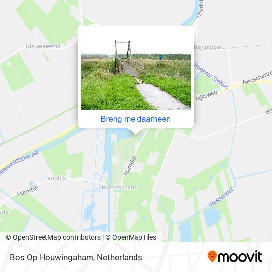 Bos Op Houwingaham kaart