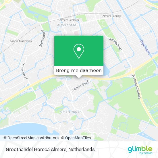 Groothandel Horeca Almere kaart