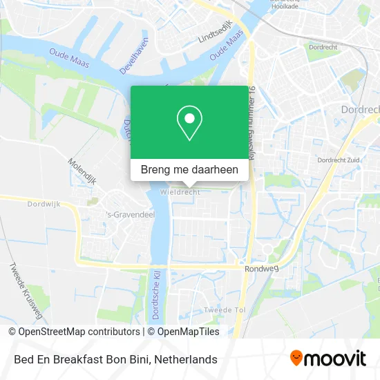 Bed En Breakfast Bon Bini kaart